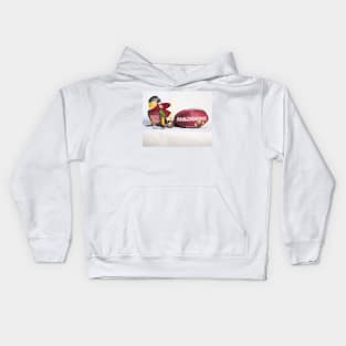 Maroons State Of Origin Birb Kids Hoodie